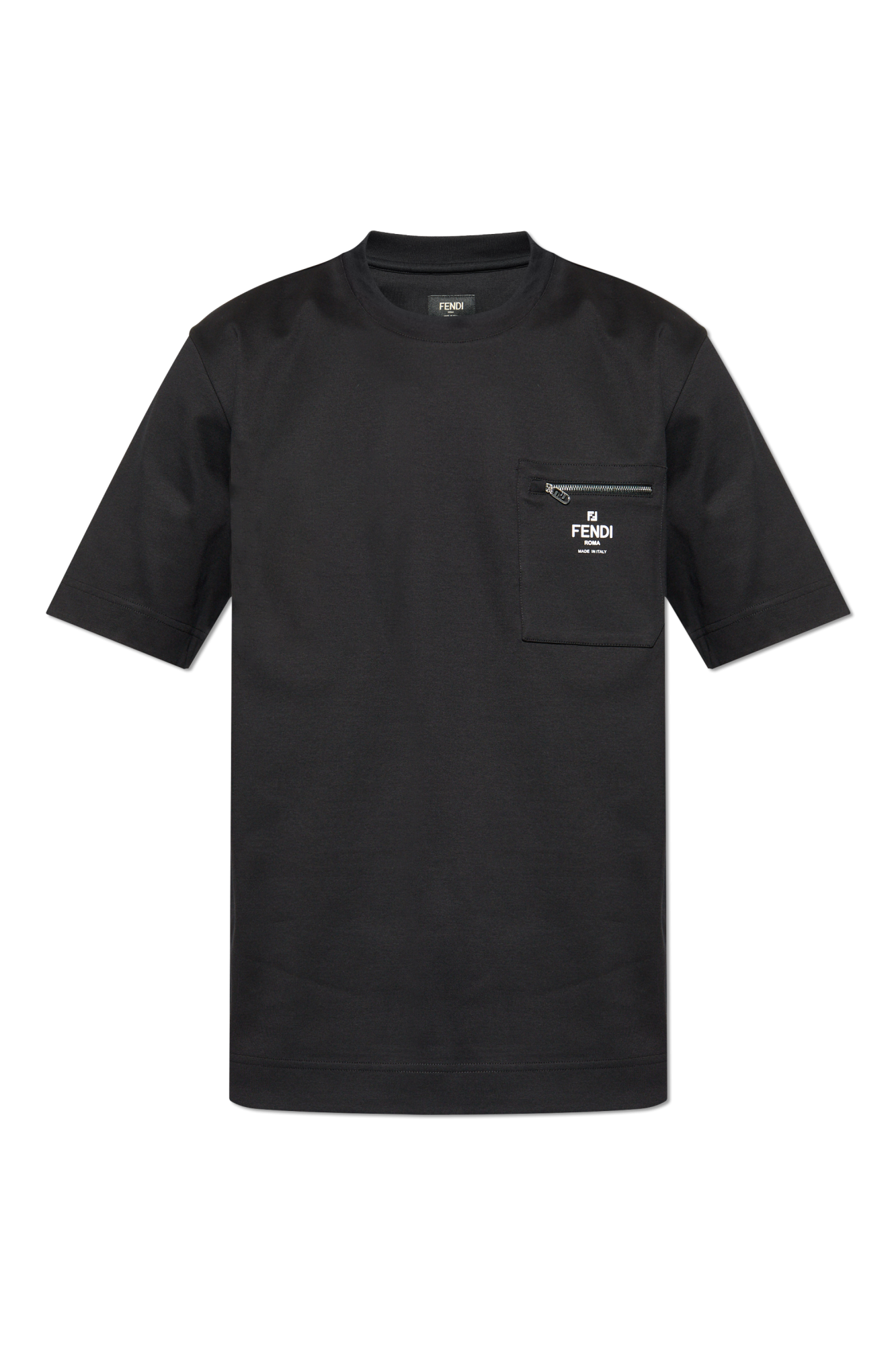 Black T-shirt with logo Fendi - Vitkac AS